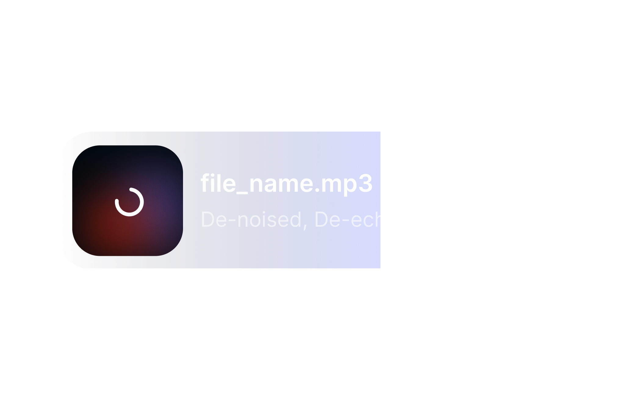 Download cleaner audio