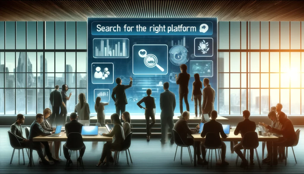 people searching the right platform